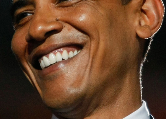 オバマ大統領の白い歯